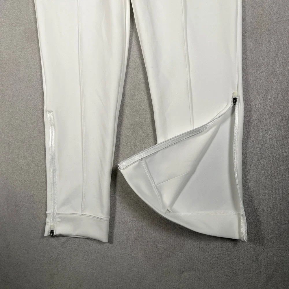 NWT-Nike Dri-FIT Heritage Knit Pants Women's Small White Tennis Slim Fit